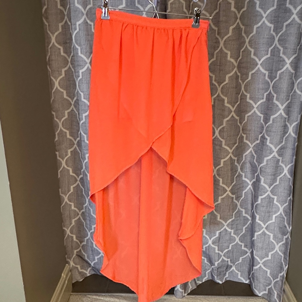 Elegant Orange Women's Skirt